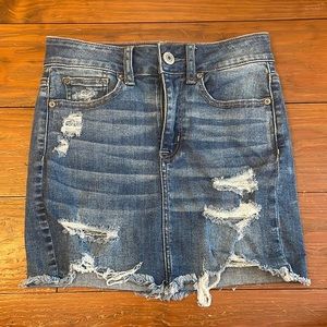 American Eagle super stretch jean skirt.